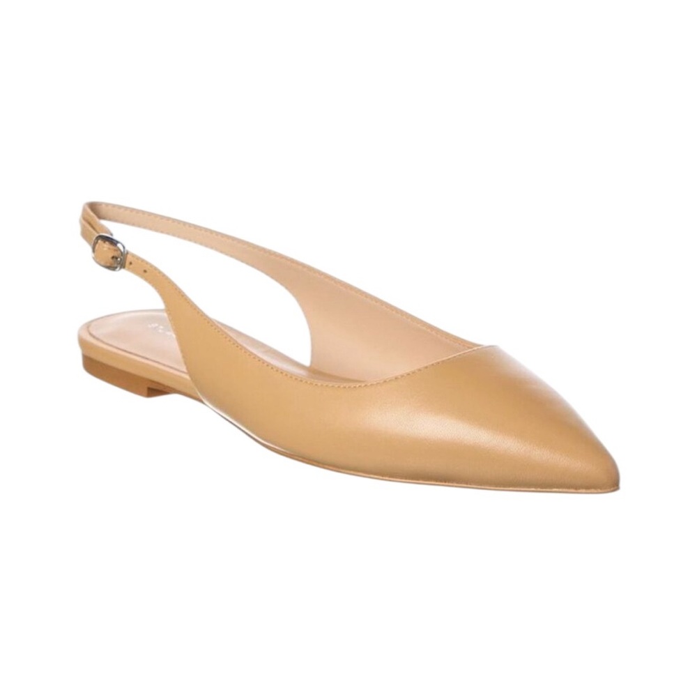 NWOT - Stuart Weitzman Mara Leather Slingback Flat - Size 7.5